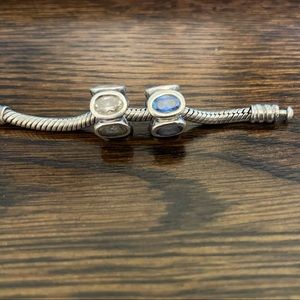 Lot of 2 Pandora gemstone charms